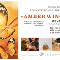 Eksklusiivsete lõhnade ja maalide näitus Amber Wings