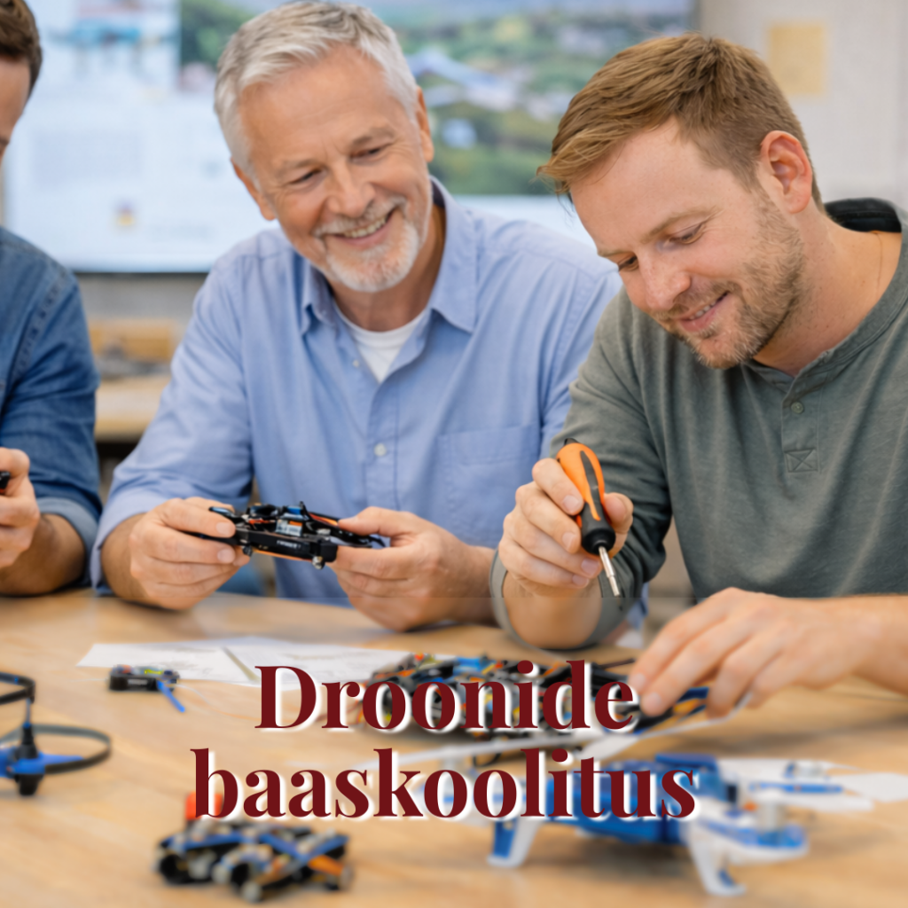 Droonide baaskoolitus ja praktiline töötuba tehnoloogiaõpetuse õpetajatele