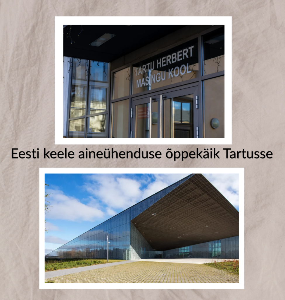 Eesti keele aineühenduse õppekäik Tartusse