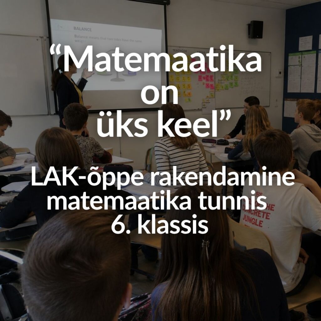 MEKK: „Matemaatika on üks keel“
